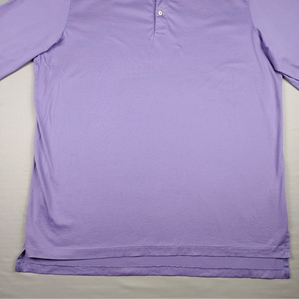 Polo Golf Ralph Lauren Pima Cotton Polo Shirt Men's XL Purple Short Sleeve - Picture 7 of 14